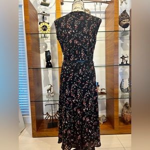 RALPH LAUREN floral sleeveless midi dress